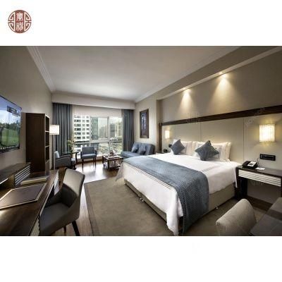 5 Star Luxury Hotel Wooden King Size Bed Furniture for Customization