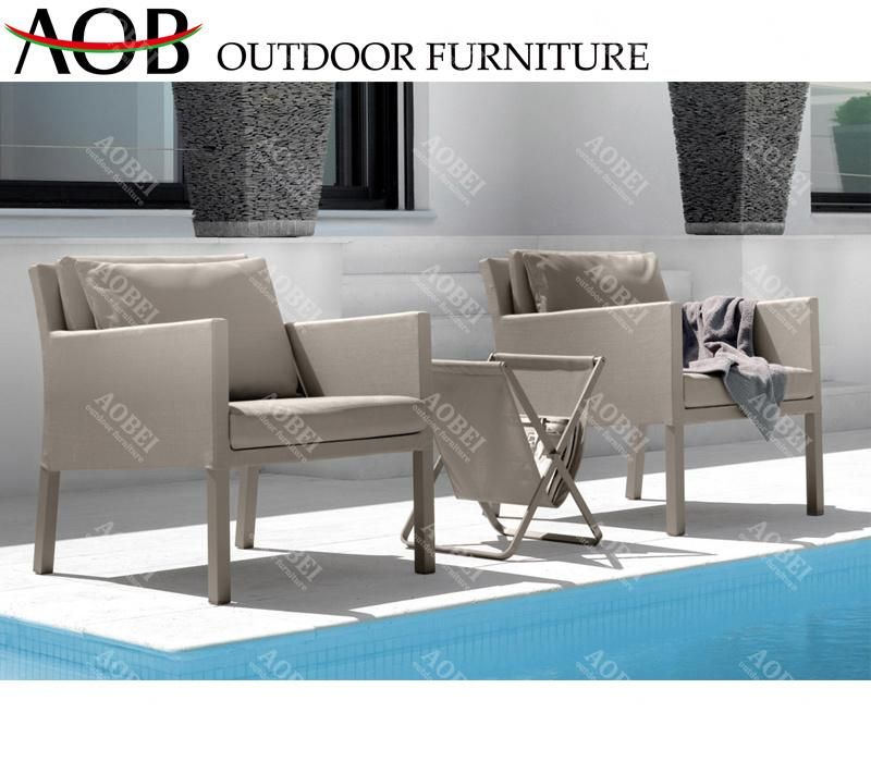 Modern Outdoor Garden Patio Hotel Beach Resort Villa Leisure Balcony Set Fabric Armchair Furniture