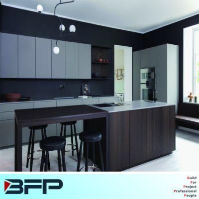 New Design Oak Laminated Kitchen Cabinet Wood Kitchen Furniture BMK-63