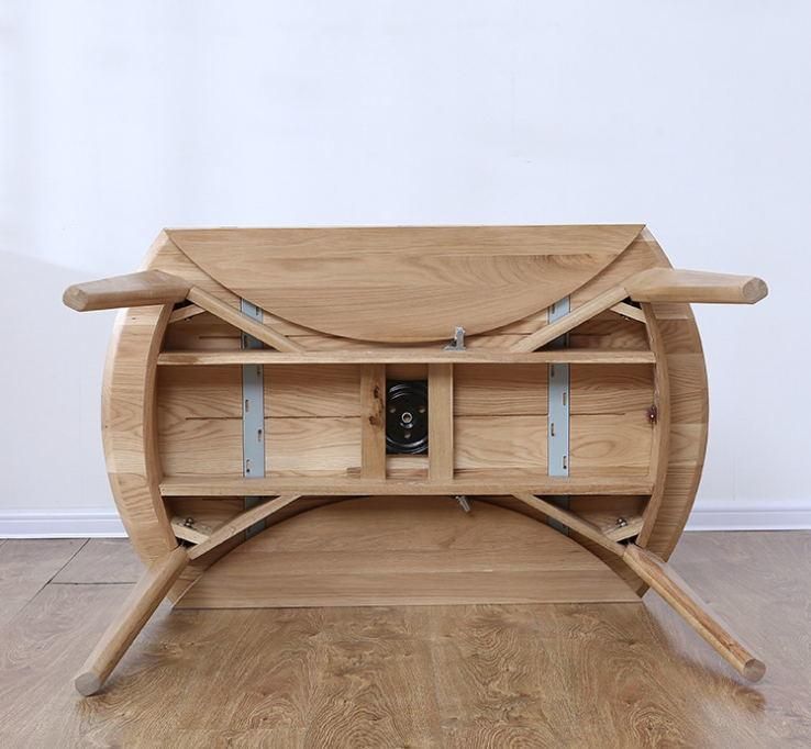 Solid Wooden Folding Dining Table