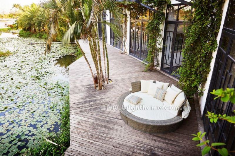 New Design 360 Swivel Sun Lounge Wicker Outdoor Furniture