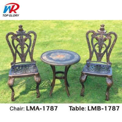 Outdoor Furniture Cast Aluminum Dining Table and Chair Garden Sets