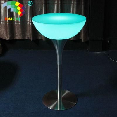 LED Illuminated Bar Cocktail Table