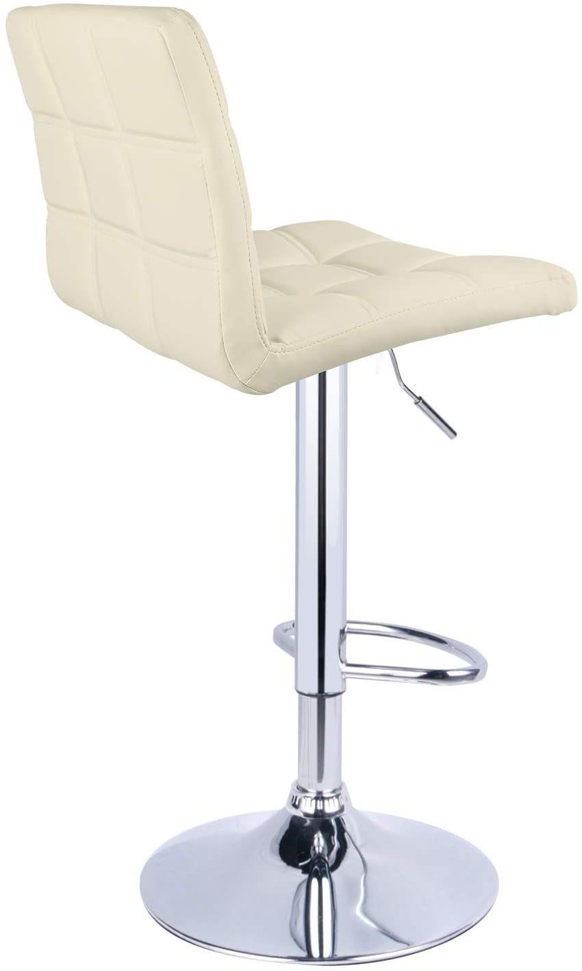 Nordic Light Luxury Front Desk Chair Metal Industrial Style Single Bar Chair Modern Simple Saddle Leather Bar Chair