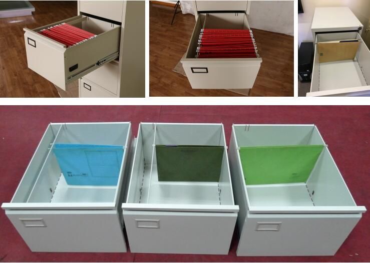 Best Sale Modern Office Reinforced Filing Cabinet Full Extension 3 Drawer Steel Mobile Cabinet Various Color Available Metal 2 Drawer File Cabinet