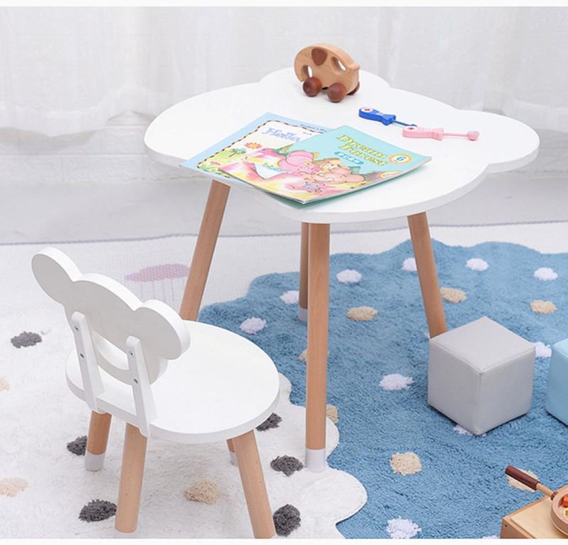 Cute Design Kids Wooden Table and Chair Set Little Bear Furniture