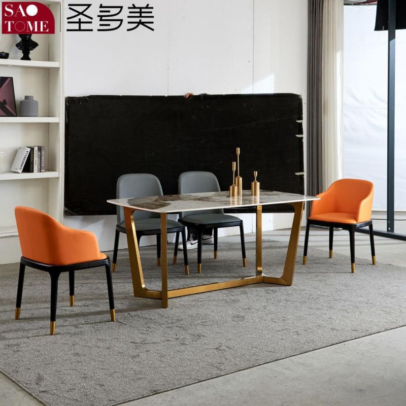 Modern Living Room Dining Room Furniture Titanium V-Shaped Dining Table