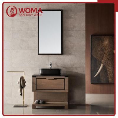 Simple Design Single Basin Plywood Cabinet Modern Design Bathroom Vanity 7047m