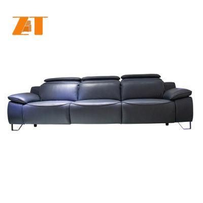 Modern Popular Design Home Living Room Hotel Furniture Genuine Leather Sofa