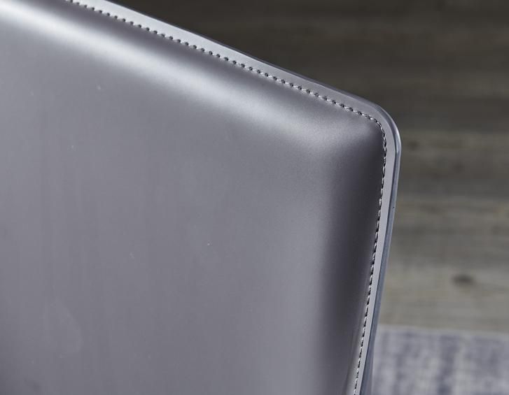 Office Negotiation Hotel Restaurant Metal Leather Dining Chairs