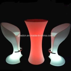 Rechargeable LED Plastic Furniture Wedding Lighting Table