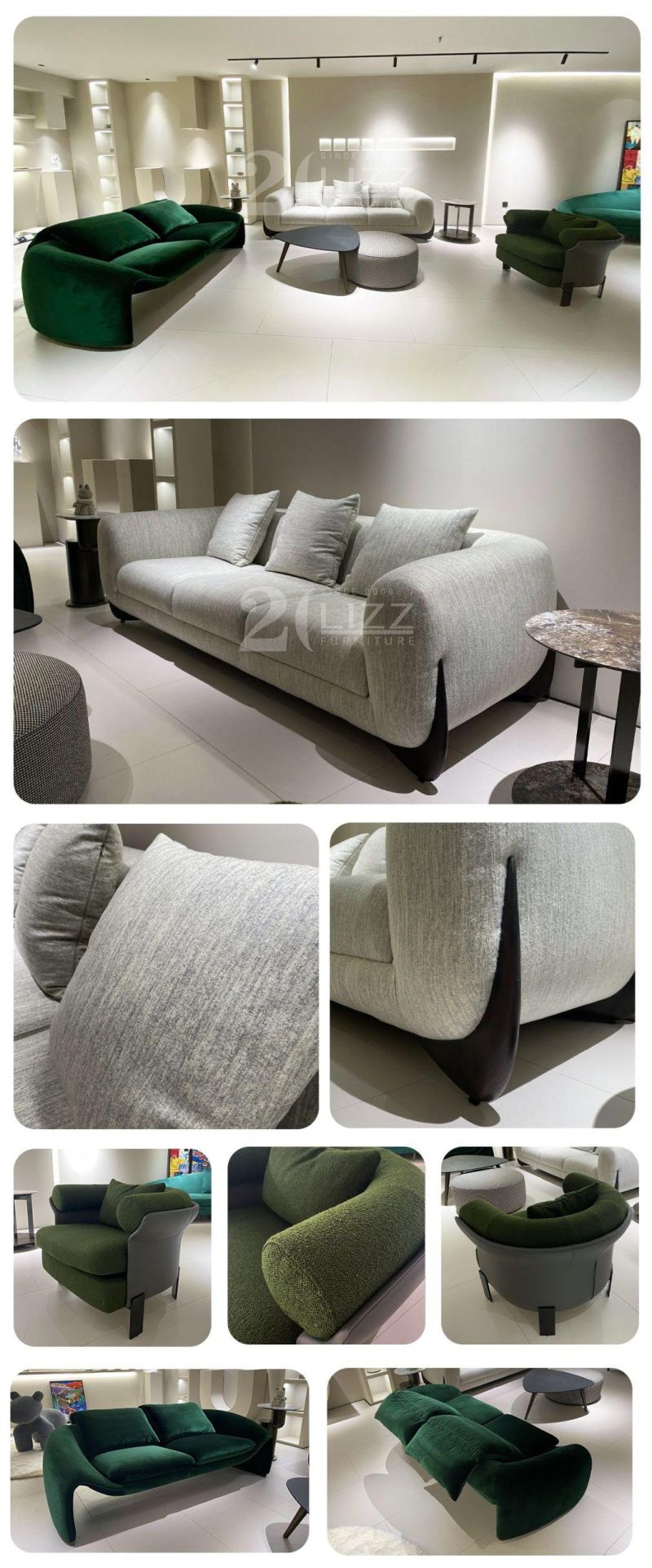 Factory Wholesale Hot Selling Modern Simple Living Room Furniture Fabric Sofa