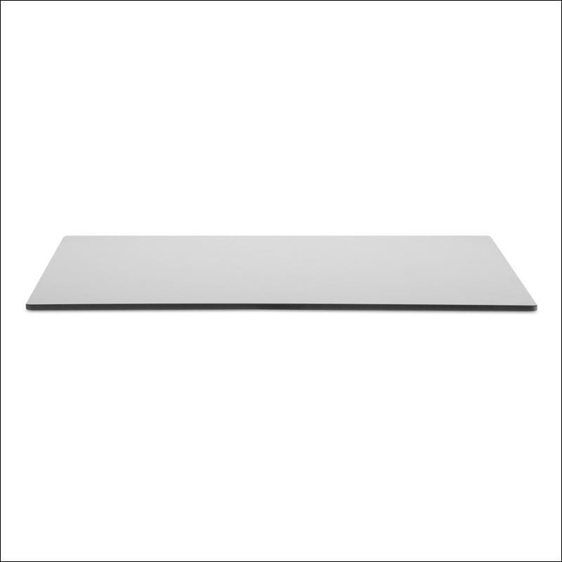 Custom Rectangle Light Grey Phenolic Table for Coffee Shop