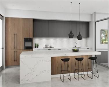 Modern Minimalist Design Practical Stainproof MDF Melamine Kitchen Cabinet