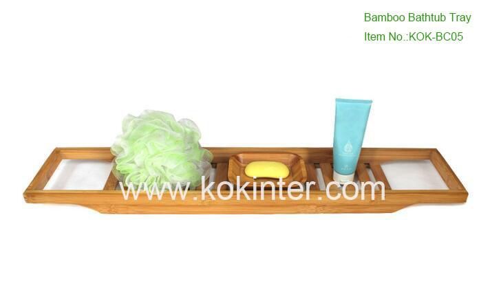 Hot Sale Bamboo Bathtub Caddy Bathtub Tray Bathtub Rack