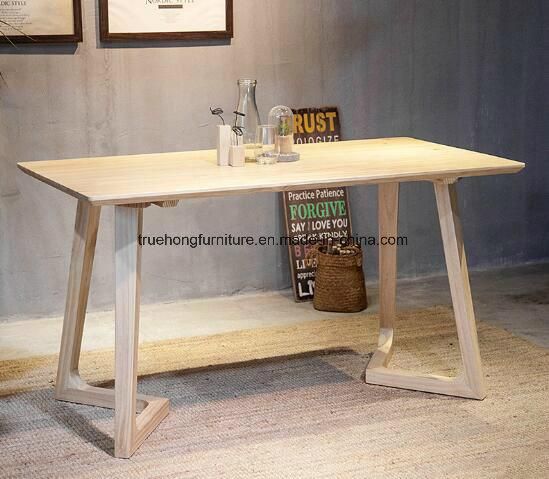 Europe Modern Design Dining Table Nature Sold Wood Dining Table Solid Timber Table Top Restaurant Table Hotel Restuanrant Table