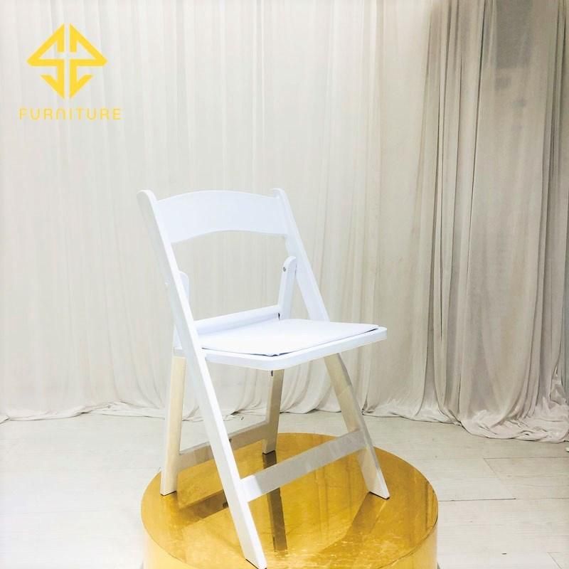 2021 Plastic Outdoor Furniture White Folding Dining Chair Hotel Wedding Events Chairs