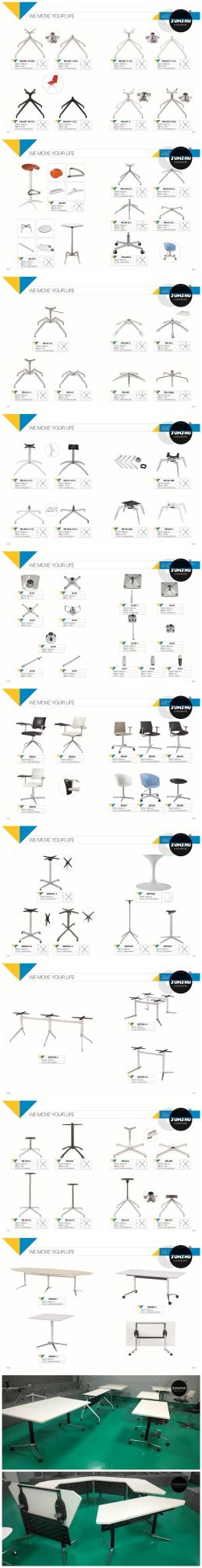 Modern Executive Round Table 12 Seats Meeting Training Table Office Furniture Conference Room Desk Chairs Office Table Stylish Flip Folding Table