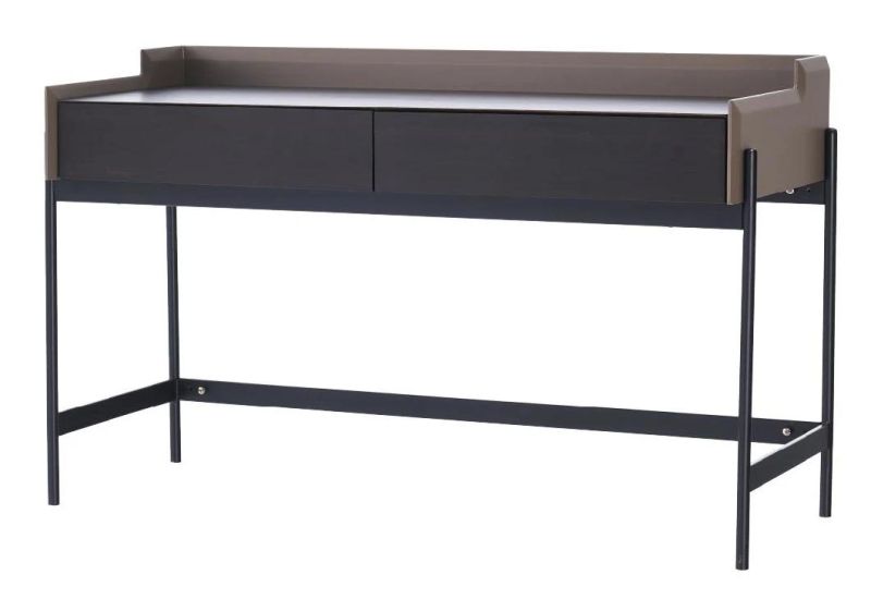 Fq58 Desk /Eucalyptus Veneer / Steel Base Coating /Italian Modern Simple Furniture in Home and Hotel