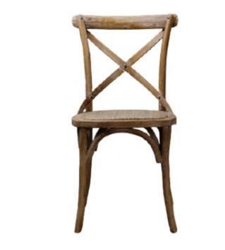 Antique Classic X Back Chair Cross Back Chair with Cushion Crossback Chair with Rattan Seat