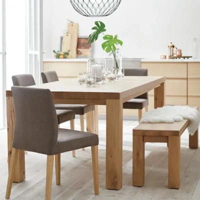 Made in China Modern Wood Party Tables and Chairs Dining Set