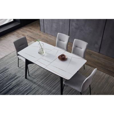 Modern Hotel Restaurant Furniture Set Kitchen Chair Wood Adjustable Dining Room Table for Home