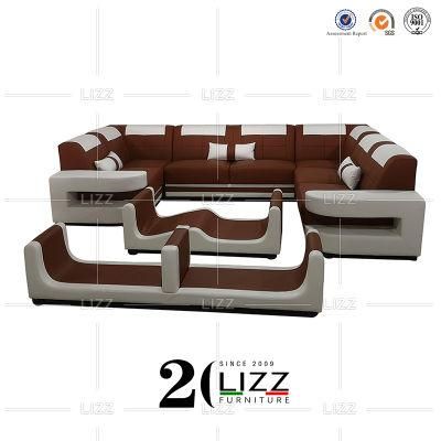 Hot Sale Wholesale Price Cheap Brown Modern Home Furniture Set Luxury Real Leather Hotel Office Sofa