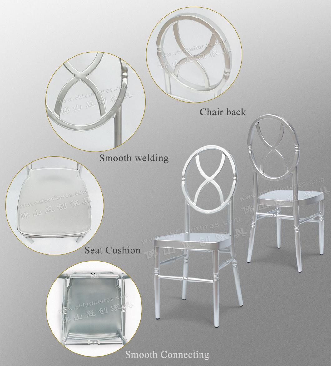 Yc-A190 Stacking Wholesale Tiffany Silver Chiavari Wedding Chair