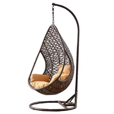 Wholesale Modern Outdoor Hanging Basket Rattan Wicker Swing Chair Garden Egg Swinging Chairs