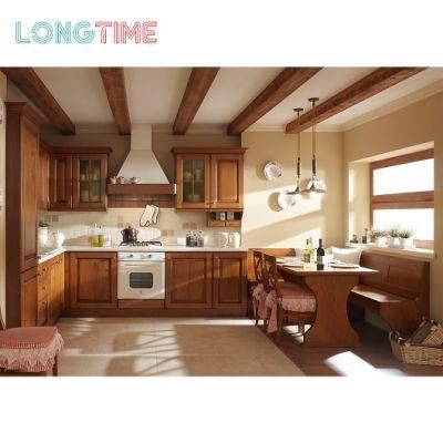 American Classic Design Custom Solid Wood Shaker Style Modular Kitchen Cabinet