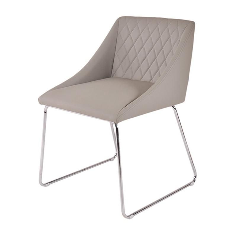 Hotel Cafe Room Furniture Diamond Pattern Square Back Dining Chair