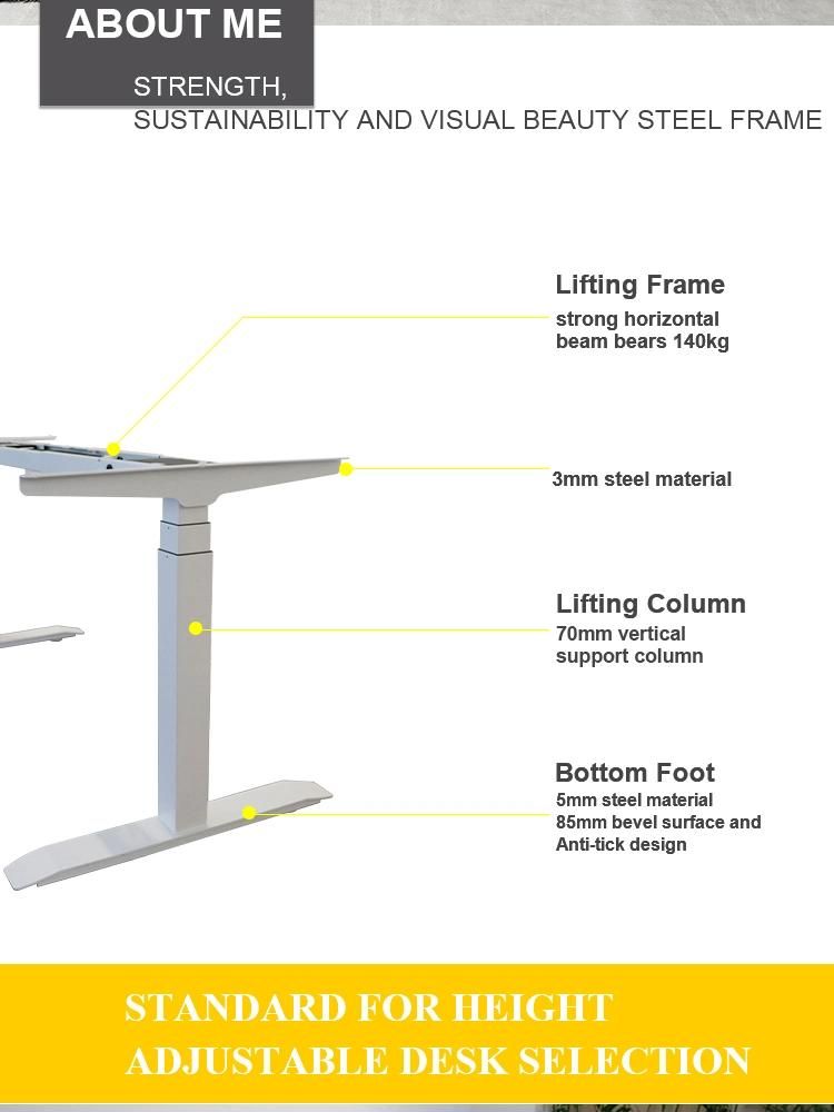 Modern Appearance Electric Lift Ergonomic Smart Sit Standing up Height Adjustable Office Desk