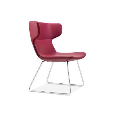 Modern PU Leather Reception Office Chair Without Armrest