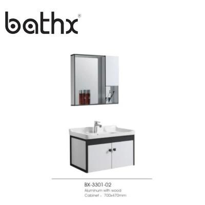 Vanity Cabinet Wall Mounted Bathroom Wash Basin Vanity Wood Color Furniture Ceramic Bathroom Lavamanos