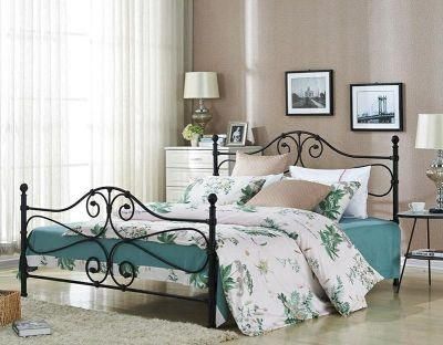Modern Minimalist American Pastoral High-End High-Quality Formaldehyde-Free Double Wrought Iron Bed