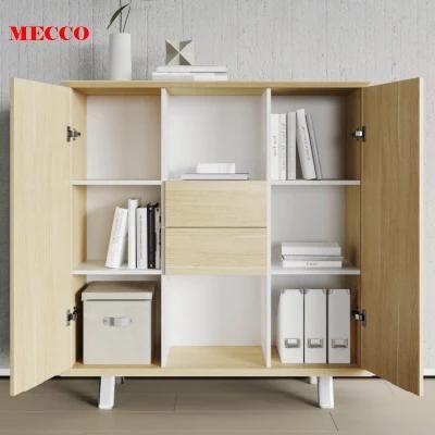 MFC Chipboard Modern 2-Door Filing Cabinet Office Furniture File Cabinet