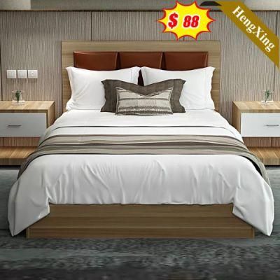 Factory Direct Price Home Furniture Bedroom Set King Bed with Night Stand and Wardrobe