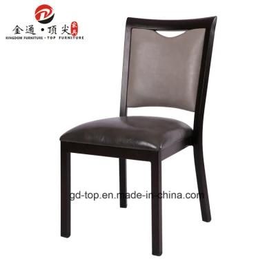 Top Furniture Foshan Factory Wood Imitated Aluminum Restaurant Chair