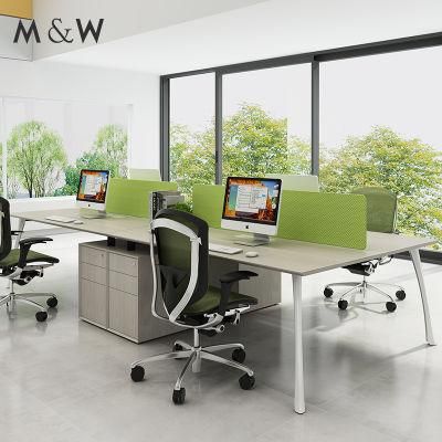 Foshan Office Furniture Modern Workstation Desk MDF File Cabinet Office Desk