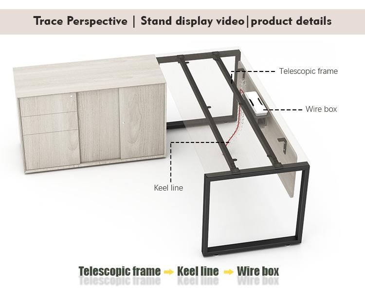 Factory Price Modern Executive Luxury Office Furniture Director Design Metal CEO Desk