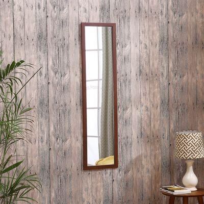 HD Wooden Hanging Mirror Bathroom Mirror Modern Minimalist Dressing Mirror Floor Dressing Mirror Full-Length Mirror