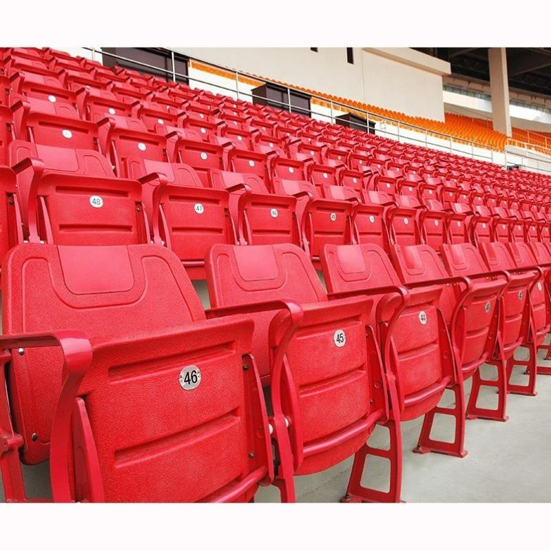 Floor Mounting Tip up Stadium Chair with Aluminum Leg, VIP Foldable Chair for Stadium