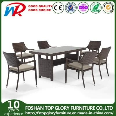 Modern Dinner Table Arm Chair Outdoor Dining Table Set for Hotel Restaurant Bar