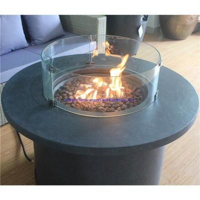 Cast Concrete Propane Gas Fire Table