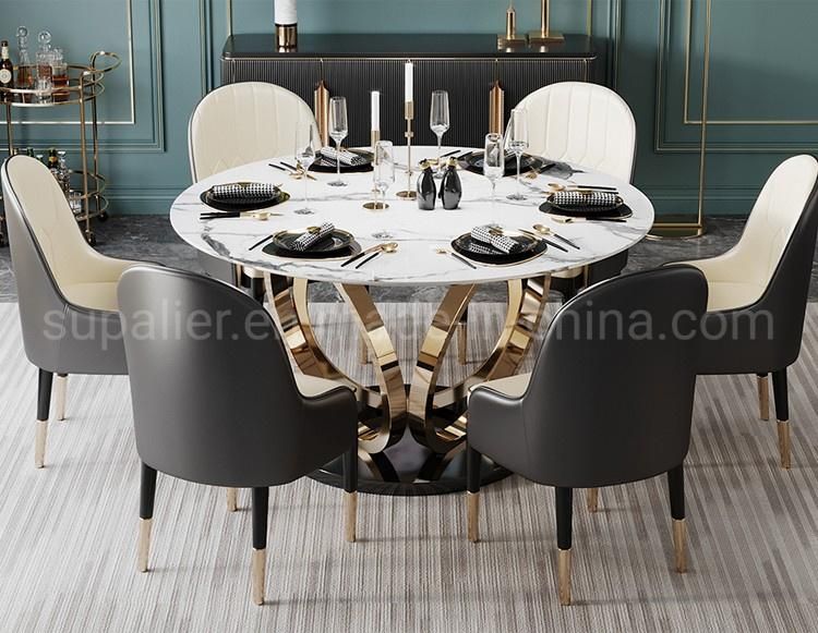 2020 Modern Small Round Glass Dining Table Of Silver Metal Base
