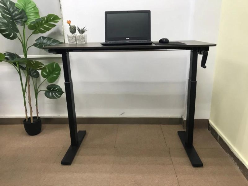 Manual Lifting Table Household Desk Standing Office Computer Desk Children Primary School Students Learning Writing Desk Electronic Competition Table