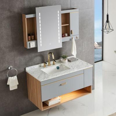 with HD Mirror and Large Storage Main Cabinet Home Goods Bath Vanity Unit