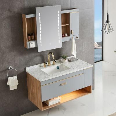 with HD Mirror and Large Storage Main Cabinet Home Goods Bath Vanity Unit
