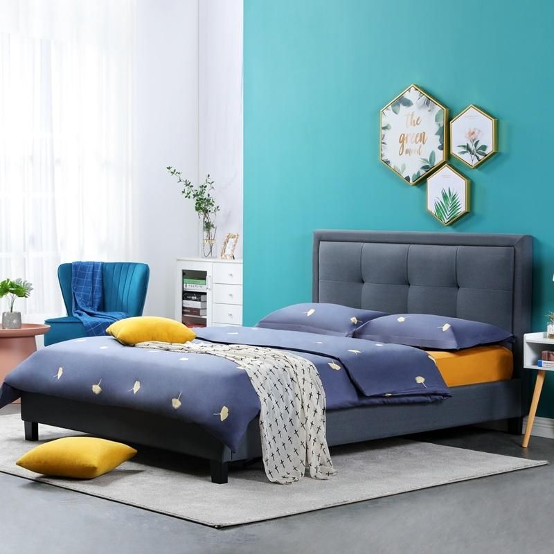 Modern Italian Design Luxury Bedroom Madern Upholstered Bed Queen Set for Children