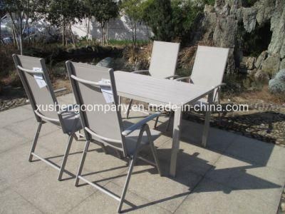 Modern Aluminum Outdoor Garden Patio Furniture Set Folding Chair and Tanble